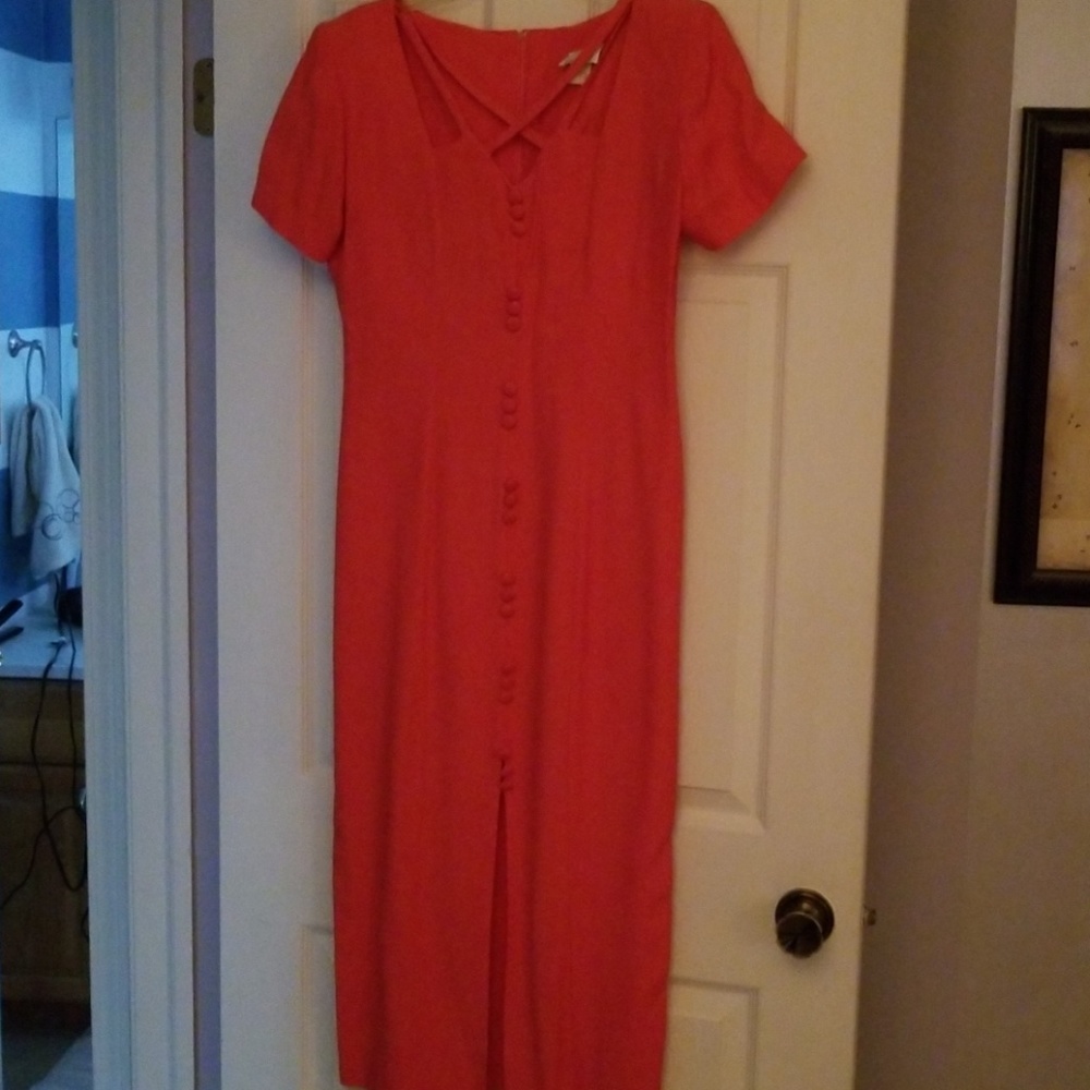 ❤👗Weathervane dress coral color